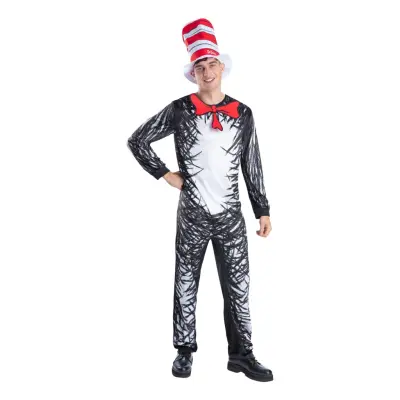 Dr Seuss™ Cat In The Hat Maskeraddräkt - Medium