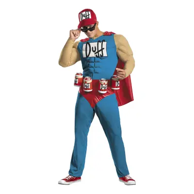 Duffman Deluxe Maskeraddräkt - X-Large