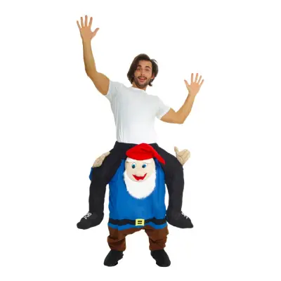 Trädgårdstomte Piggyback Maskeraddräkt - One size