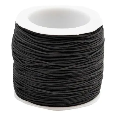 Elastiskt Band på Rulle Svart