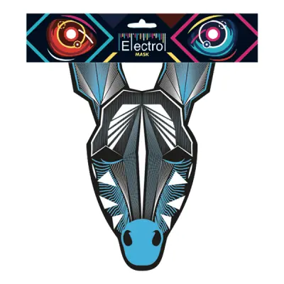 Elektronisk Mask Zebra - One size