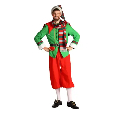 Elf Deluxe Herr Maskeraddräkt - Medium