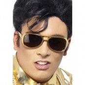 Elvis Presley - Guldfärgade Kostymglasögon