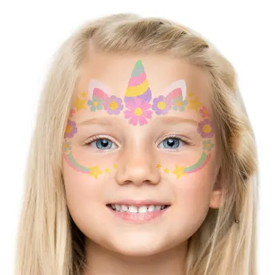 Enhörning Självhäftande Smink för Barn