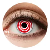 Färgade Linser Red Spiral