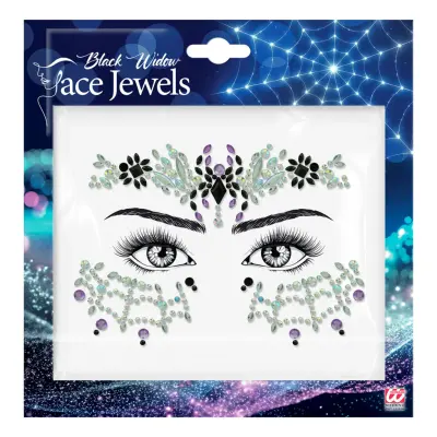 Face Jewels Black Widow