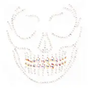 Face Jewels Dödskalle Glow in the Dark