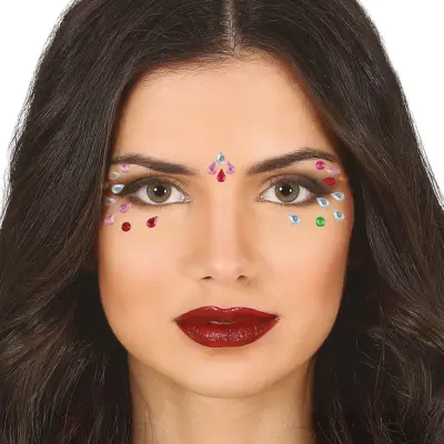 Face Jewels Flerfärgad