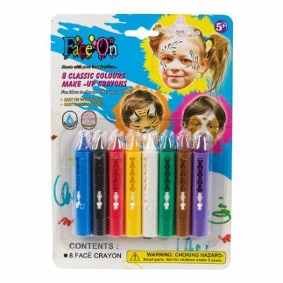 FaceOn Sminkkritor 8-pack - 8-pack
