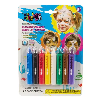 FaceOn Sminkkritor 8-pack - 8-pack