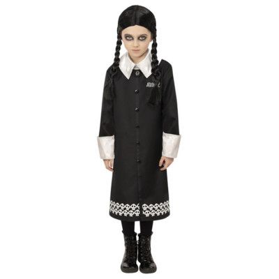 Familjen Addams WednesdayMaskerad Barn 10-12 år