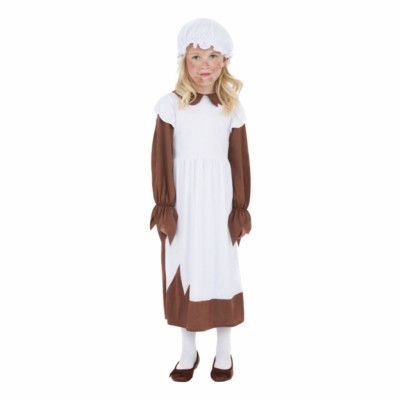 Fattig Viktoriansk Flicka Barn Maskeraddräkt - Large