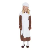 Fattig Viktoriansk Flicka Barn Maskeraddräkt - Medium