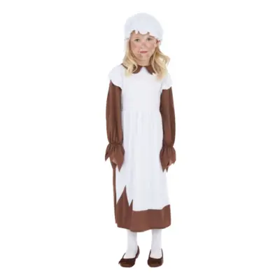 Fattig Viktoriansk Flicka Barn Maskeraddräkt - Medium