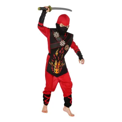 Fire Ninja Barn Maskeraddräkt - Medium