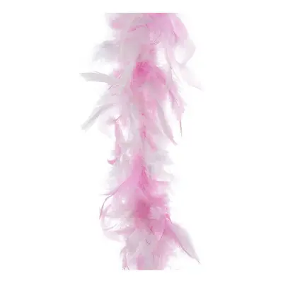 Fjäderboa Ljusrosa/Vit