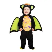 Fladdermus Grön/Svart Bebis Maskeraddräkt - 24-36 månader