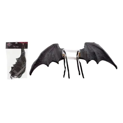 Fladdermusvingar Svart