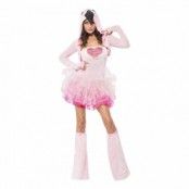 Flamingoklänning Maskeraddräkt - X-Small
