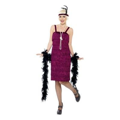 Flapper Lila Maskeraddräkt - Medium
