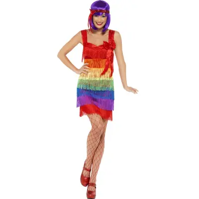 Flapper Pride Maskeraddräkt XS