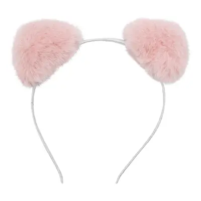 Fluffigt LED Diadem med Öron - Rosa
