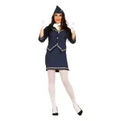 Flygvärdinna Maskeraddräkt - Medium