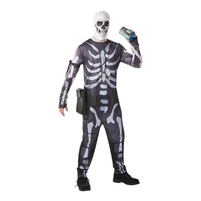 Fortnite Skull Trooper Maskeraddräkt - Medium