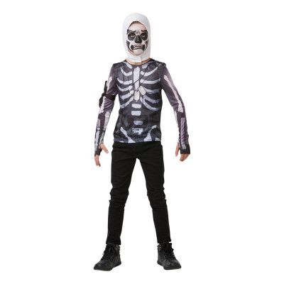 Fortnite Skull Trooper Teen Budget Maskeraddräkt - XX-Small