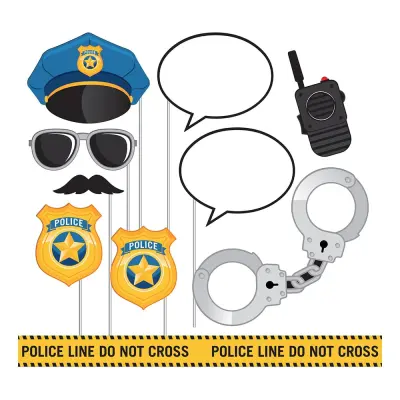 Fotoprops Police Party - 10-pack