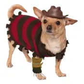 Freddy Kreuger Hund Maskeraddräkt - Medium
