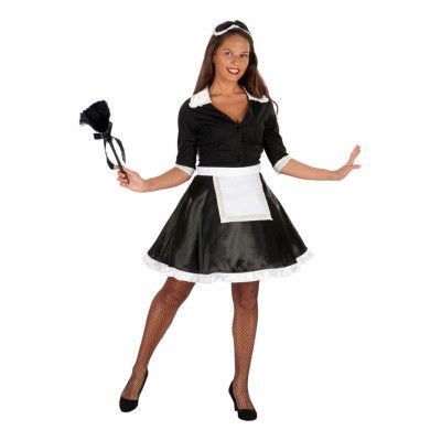 French Maid Klänning Maskeraddräkt - Small