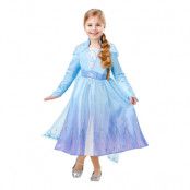 Frozen 2 Elsa Deluxe Barn Maskeraddräkt - X-Large