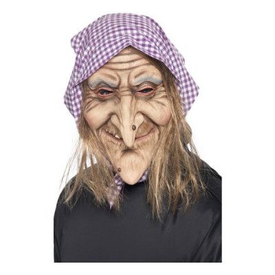 Gammal Häxa med Scarf Mask - One size