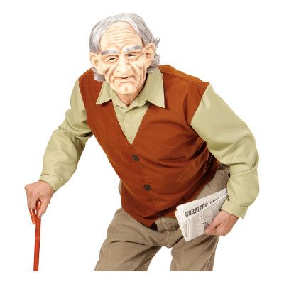Gammal Man Maskeraddräkt - Medium/Large
