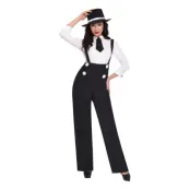 Gangster Tjej Maskeraddräkt - Small