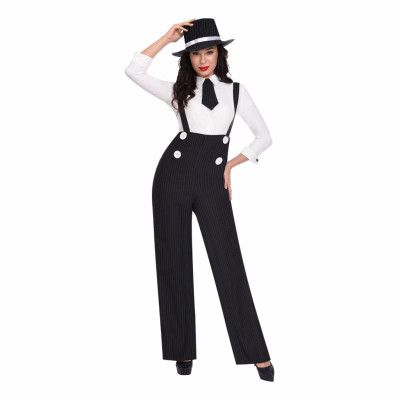 Gangster Tjej Maskeraddräkt - XX-Large