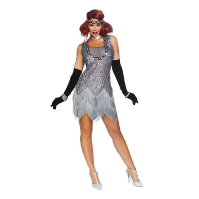 Gatsby Silver Deluxe Maskeraddräkt - Large