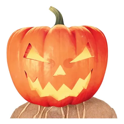 Gigantisk Halloweenpumpa Mask - One size