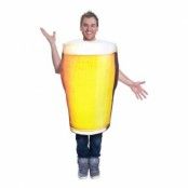 Glas med Öl Maskeraddräkt - One size