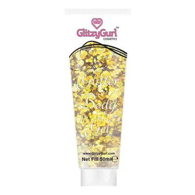 GlitzyGurl Glitter Kroppsgel 50 ml - Golden Gurl