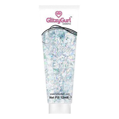 GlitzyGurl Glitter Kroppsgel - Silver Storm