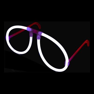 Självlysande Glasögon - Vita