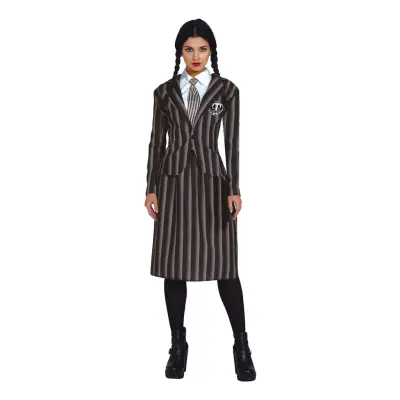 Gotisk Skolflicka Dam Maskeraddräkt - Medium