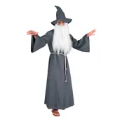 Grå Trollkarl Maskeraddräkt - Small/Medium