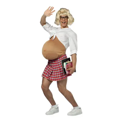 Gravid Skolflicka Maskeraddräkt - One size