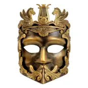 Grekisk Mask Guld - One size