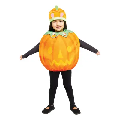 Greta Gris Halloweenpumpa Barn Maskeraddräkt - X-Small