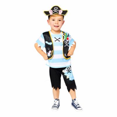 Greta Gris Pirat George Barn Maskeraddräkt - XX-Small