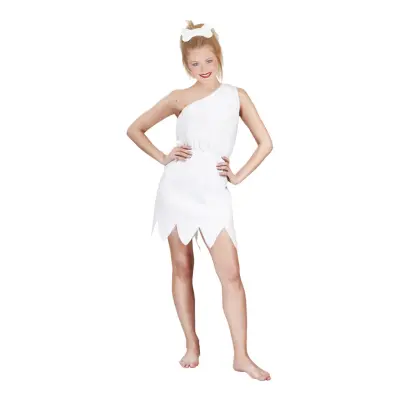 Grottkvinna Vit Maskeraddräkt - One size